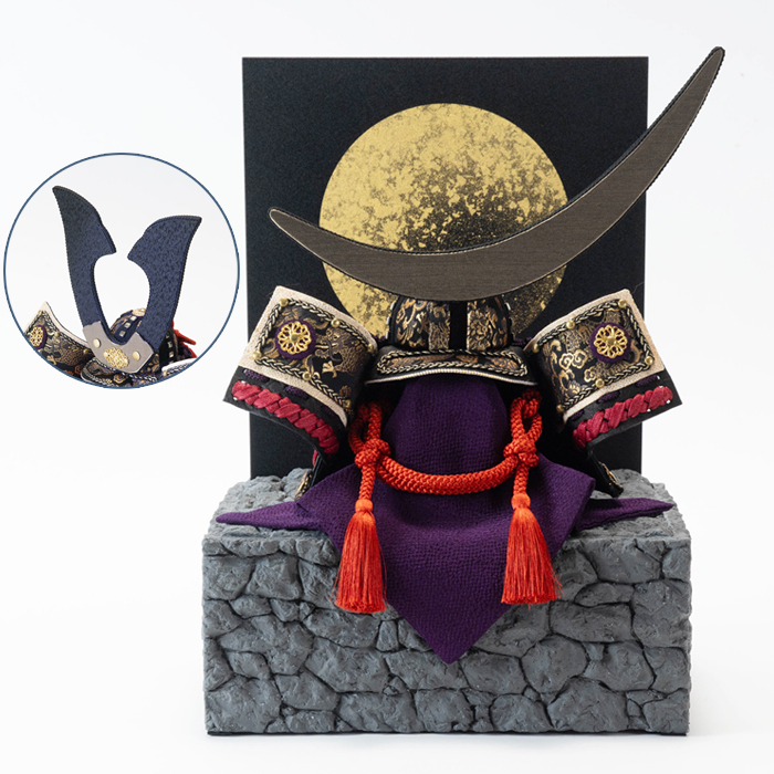 兜飾り 紫月 【夢み屋】※お取り寄せ