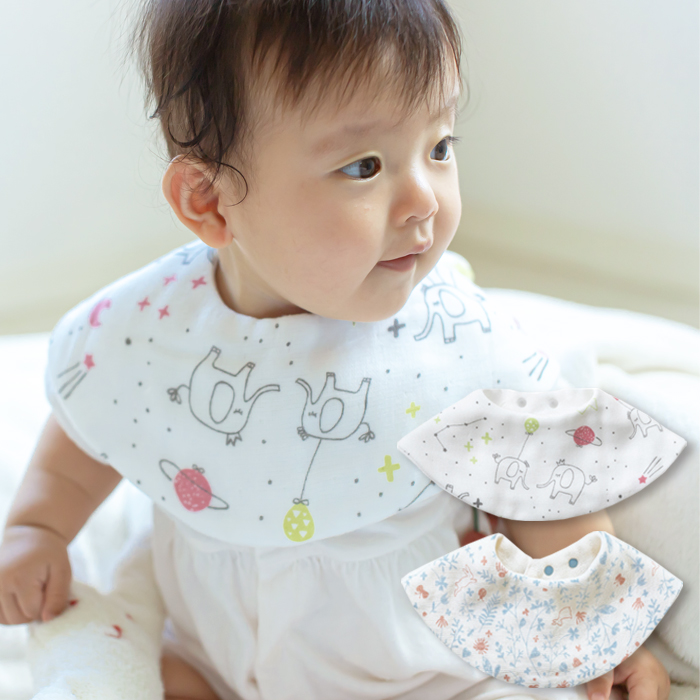 ベビー 6重ガーゼサークルスタイ 【オルネット】